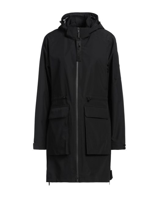 Moose Knuckles Black Overcoat & Trench Coat