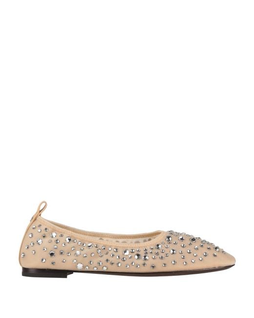 Tory Burch Natural Ballet Flats