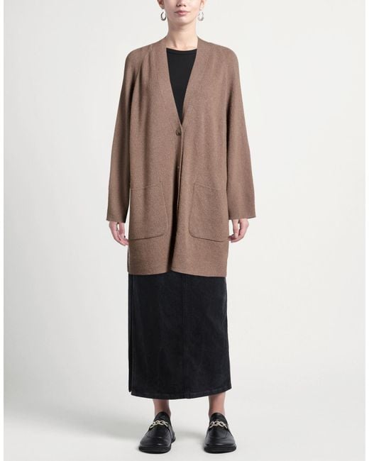 Iris Von Arnim Brown Cardigan Cashmere, Silk