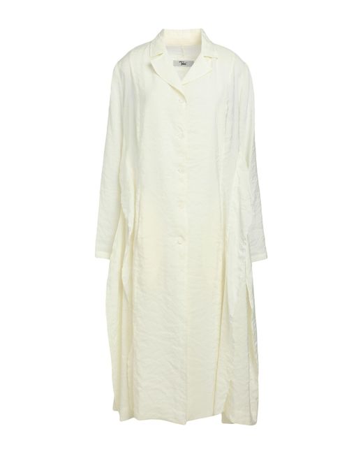 Tadashi Shoji White Overcoat & Trench Coat