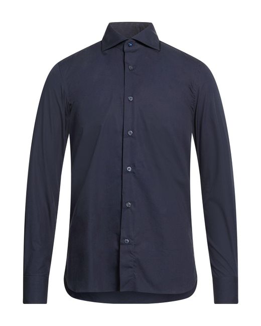 Agho Blue Shirt Cotton for men