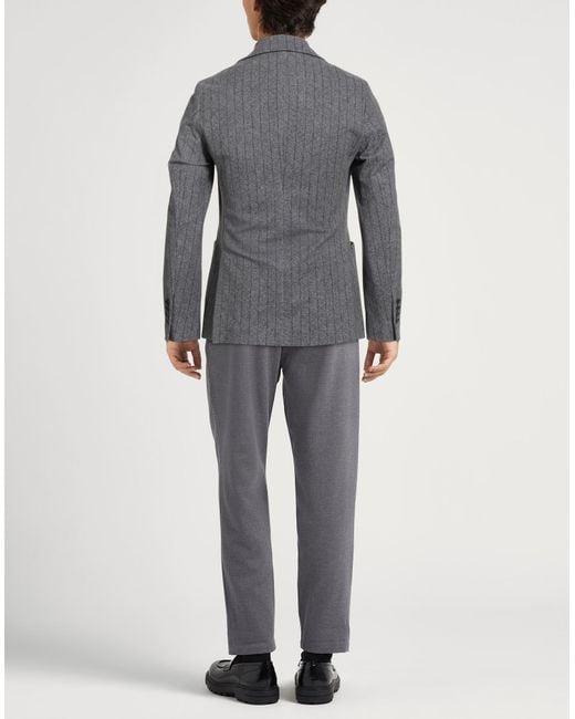Circolo 1901 Gray Slate Blazer Cotton, Elastane for men