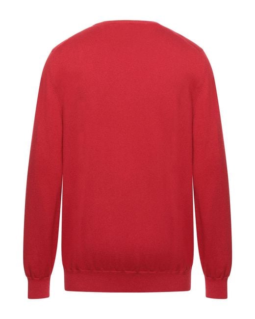 Gran Sasso Red Sweater Cashmere for men