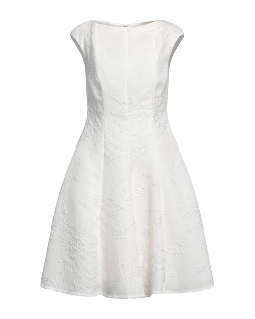 Talbot Runhof White Midi Dress
