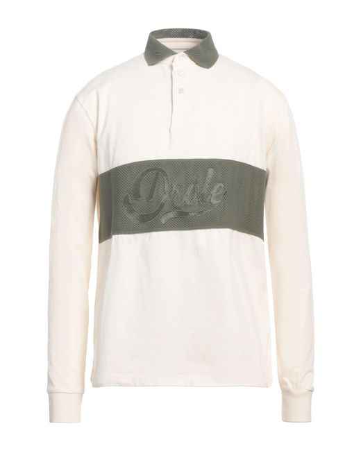 Drole de Monsieur White Polo Shirt Cotton for men