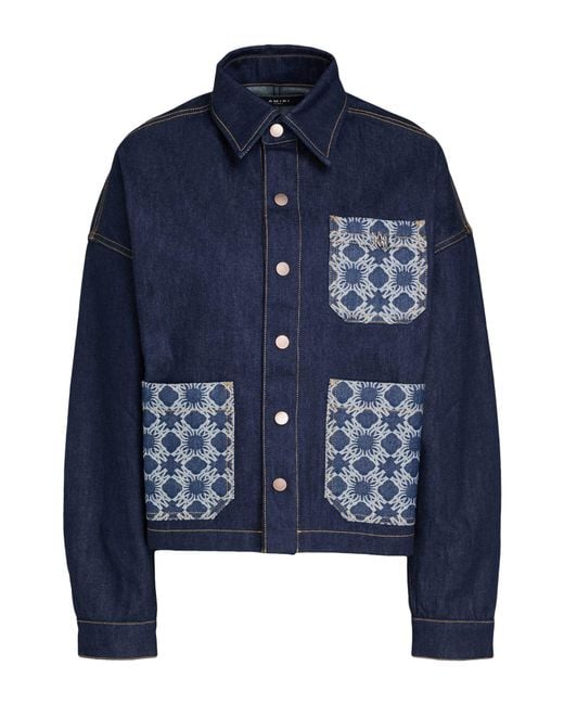 Amiri Blue Denim Outerwear Cotton