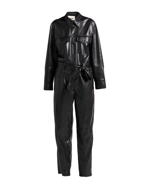 Nanushka Black Jumpsuit Recycled Polyester, Polyurethane