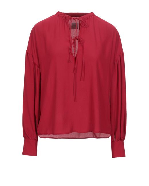 ..,merci Blusa da donna di colore rosso ..,merci Blusa da donna di colore rosso