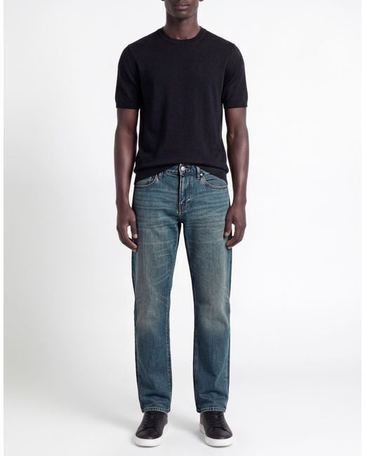 ARMANI EXCHANGE Blue Jeans Cotton, Polyester, Elastane for men