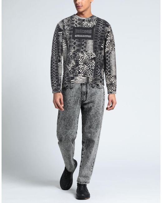 Just Cavalli Gray Sweatshirt for men