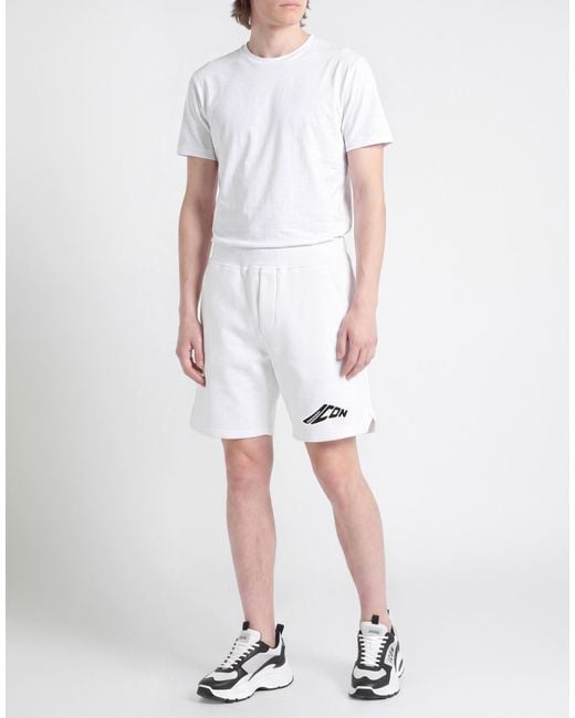 DSquared² White Shorts & Bermuda Shorts for men