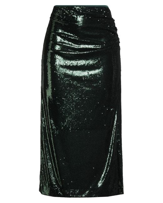 Clips Black Midi Skirt Polyester