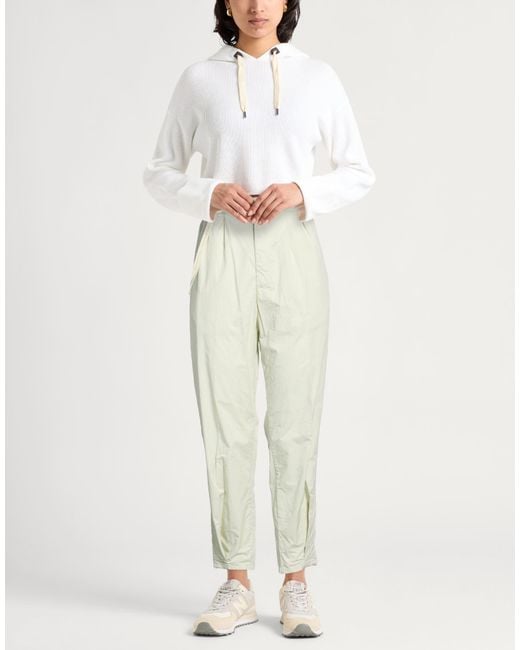 White Sand White Pants Cotton, Elastane