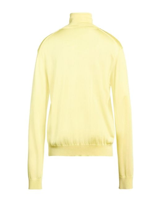 Dolce & Gabbana Yellow Turtleneck Viscose for men