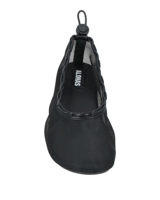 Alohas Black Ballet Flats