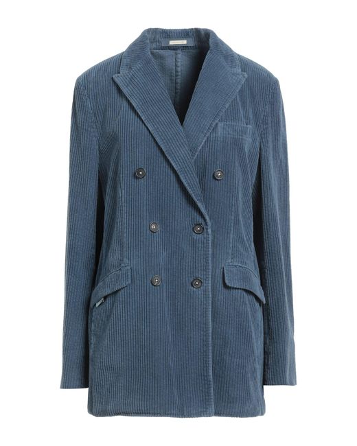 Massimo Alba Blue Slate Blazer Cotton