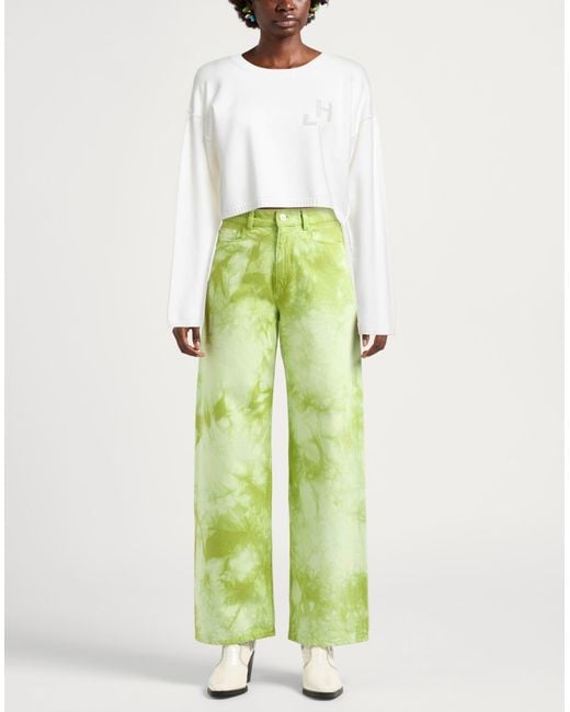 hinnominate White Sweater Viscose, Polyester, Polyamide