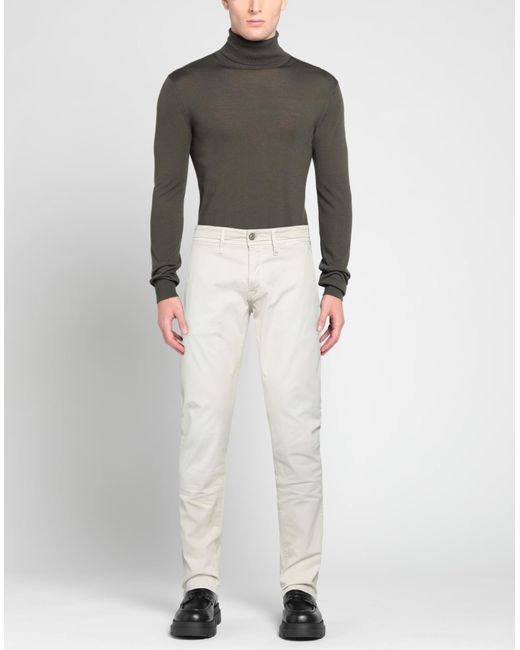 Siviglia White Pants Cotton, Elastane for men