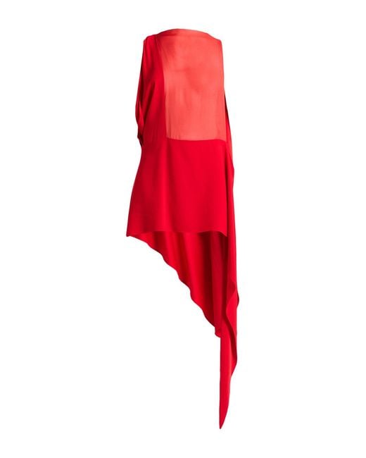 Ferragamo Red Maxi Dress Viscose, Acetate, Silk