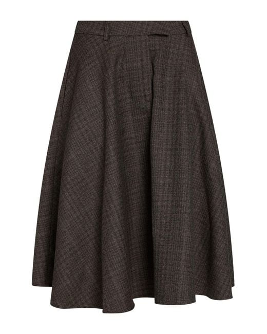 Officine Generale Gray Midi Skirt