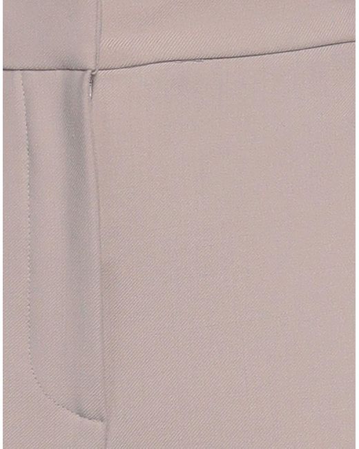 Antonelli Gray Taupe Pants Polyester, Virgin Wool, Elastane