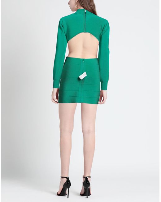 Hervé Léger Green Mini-Kleid