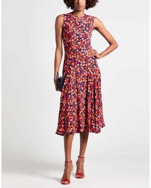 Marni Red Midi Dress Viscose