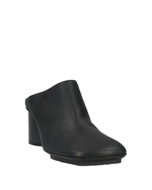 Uma Wang Black Mules & Clogs