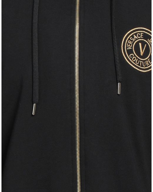Versace Jeans Couture Black Sweatshirt Cotton for men
