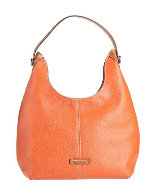 Gianni Chiarini Orange Handbag Leather