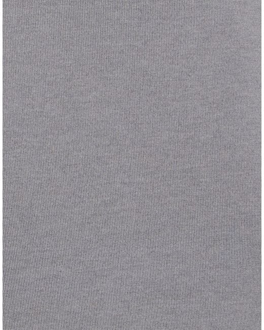 Roberto Collina Gray Midi Skirt Wool, Elastane