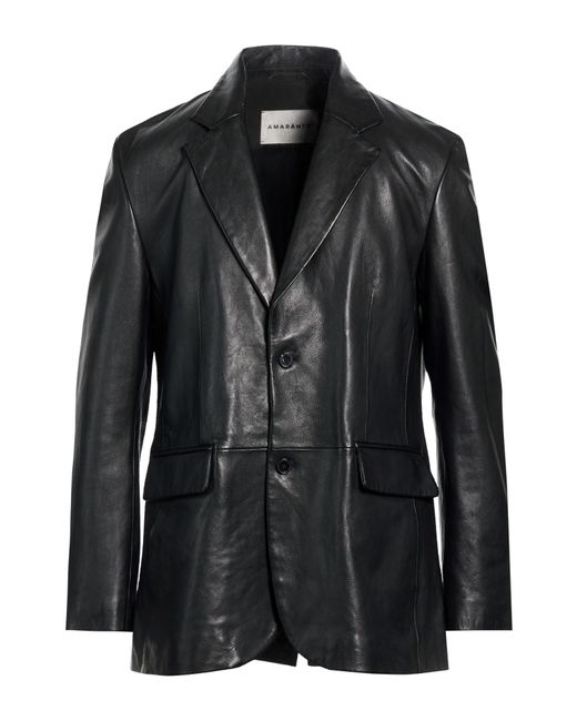 Amaranto Black Blazer for men