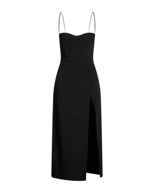 MVP WARDROBE Black Maxi Dress Acetate, Silk