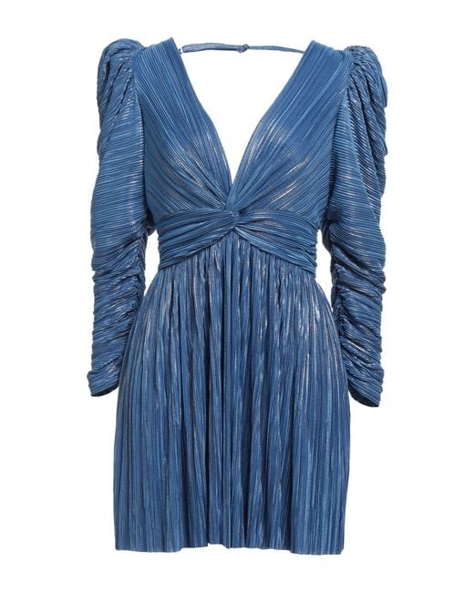 Sabina Musayev Blue Mini Dress Polyester