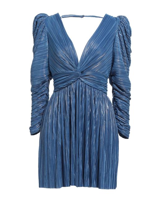 Sabina Musayev Blue Mini Dress Polyester