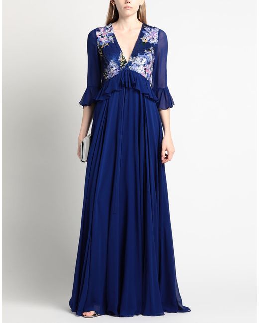 Vestido largo Carolina Herrera de color Blue