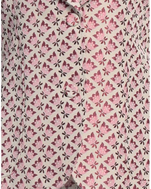 Paul & Joe Pink Blazer Polyester, Acetate, Cotton