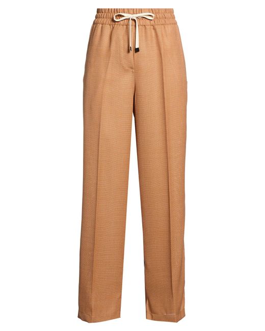 Brian Dales Natural Camel Pants Wool