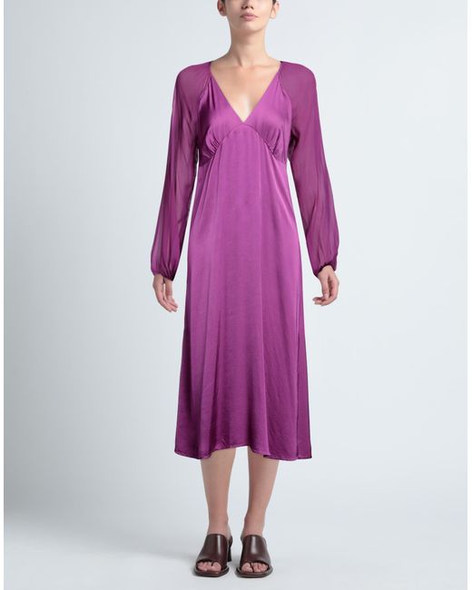 ViCOLO Purple Midi Dress