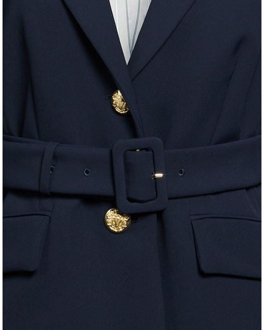 Veronica Beard Blue Blazer Polyester, Elastane
