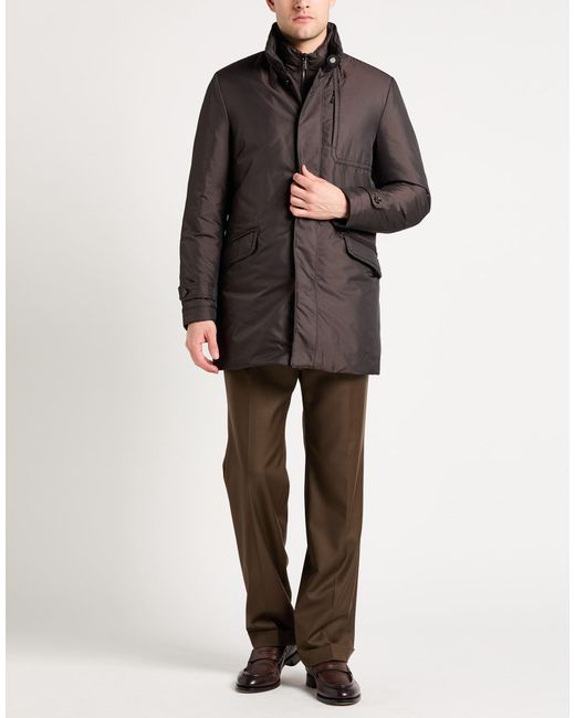 Moorer Brown Coat for men