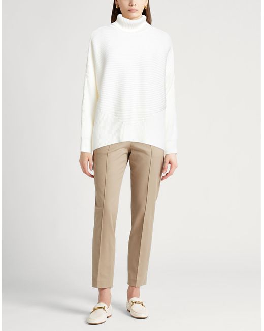 Barbour White Turtleneck