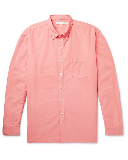 Nonnative Pink Coral Shirt Cotton for men
