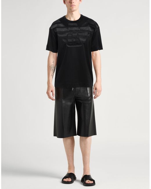 T-shirt Emporio Armani pour homme en coloris Black