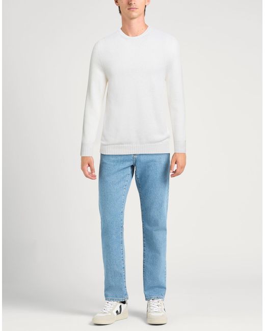Alpha Studio White Sweater Wool, Viscose, Polyamide, Cashmere for men