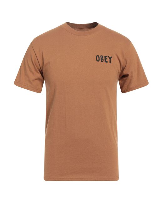 Obey Brown T-shirt for men