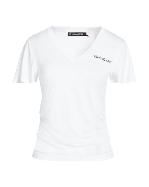 Karl Lagerfeld White T-Shirts