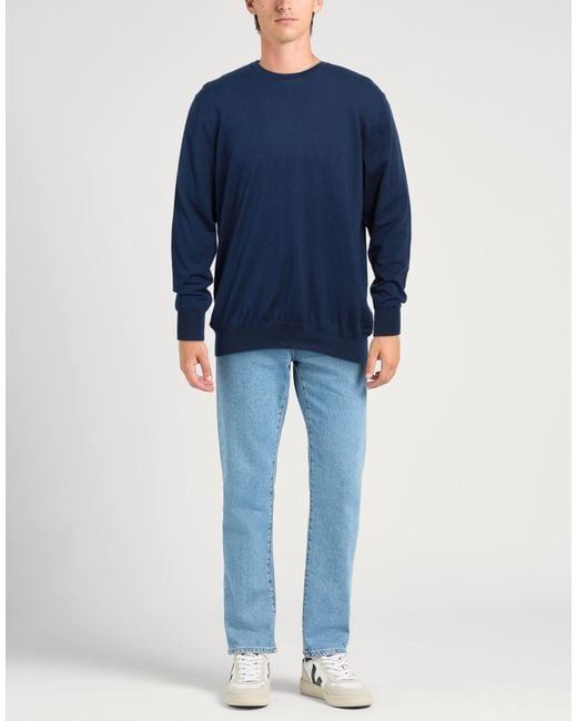 Paolo Pecora Blue Sweater Cotton for men