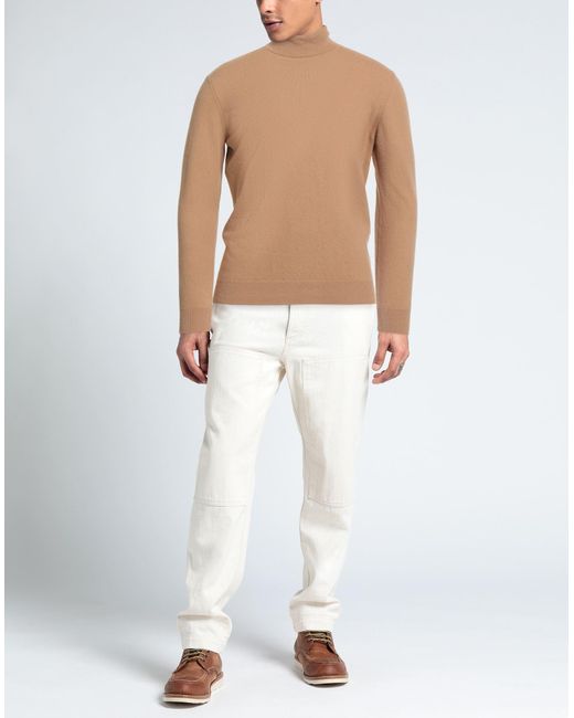 Heritage Natural Camel Turtleneck Wool, Cashmere for men