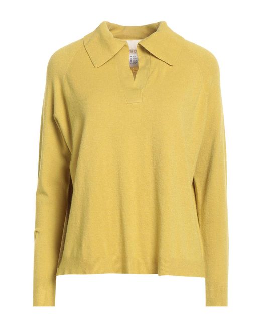 Angela Davis Yellow Sweater Viscose, Polyester, Polyamide